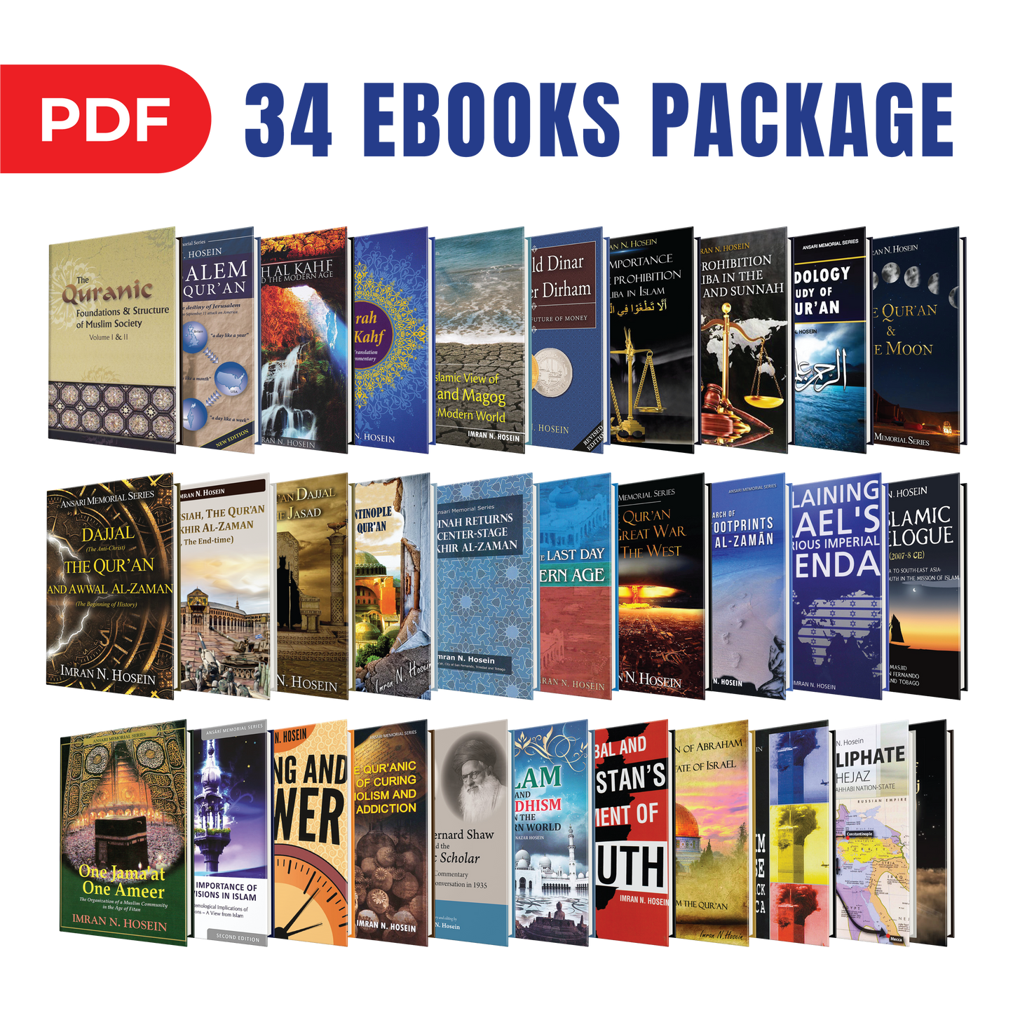 34 English Ebooks Package - Complete Set